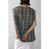 ツイードフリンジディープVベスト 88-002936 | BONJOUR SAGAN | 詳細画像17