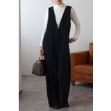 BLACK | 2WAYプリーツロンパース 88-003040 | BONJOUR SAGAN