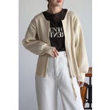 ダブルジップダンボールリブニットカーディガン 88-003686 | BONJOUR SAGAN | 詳細画像9 