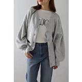 LIGHT-GRAY | 前後2WAYラメシャギークルーネックカーディガン 88-003687 | BONJOUR SAGAN