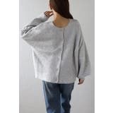 前後2WAYラメシャギークルーネックカーディガン 88-003687 | BONJOUR SAGAN | 詳細画像7 