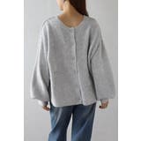 前後2WAYラメシャギークルーネックカーディガン 88-003687 | BONJOUR SAGAN | 詳細画像8 