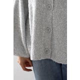 前後2WAYラメシャギークルーネックカーディガン 88-003687 | BONJOUR SAGAN | 詳細画像16 