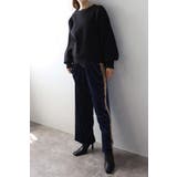 Vガゼットスウェットライクニットプルオーバー 88-003689 | BONJOUR SAGAN | 詳細画像3 