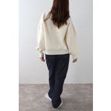 Vガゼットスウェットライクニットプルオーバー 88-003689 | BONJOUR SAGAN | 詳細画像12 