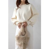 Vガゼットスウェットライクニットプルオーバー 88-003689 | BONJOUR SAGAN | 詳細画像18 