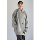 LIGHT-GRAY | shaggy middle coat | BONJOUR SAGAN