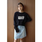 BLACK | 2way foil print | BONJOUR SAGAN