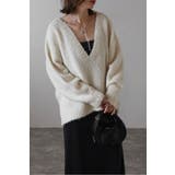 ブークレディープVネックニット 88-003888 | BONJOUR SAGAN | 詳細画像1 