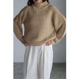 ハイネック畔編みボリュームニット 88-003929 | BONJOUR SAGAN | 詳細画像1 