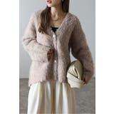 アルパカタッチVネックカーディガン 88-003946 | BONJOUR SAGAN | 詳細画像1 