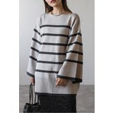 スリットスリーブボートネックボーダーニット | BONJOUR SAGAN | 詳細画像8 