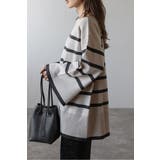 スリットスリーブボートネックボーダーニット | BONJOUR SAGAN | 詳細画像10 