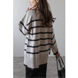 スリットスリーブボートネックボーダーニット | BONJOUR SAGAN | 詳細画像11 