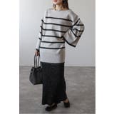 スリットスリーブボートネックボーダーニット | BONJOUR SAGAN | 詳細画像12 