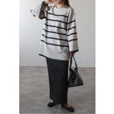 スリットスリーブボートネックボーダーニット | BONJOUR SAGAN | 詳細画像13 