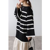 スリットスリーブボートネックボーダーニット | BONJOUR SAGAN | 詳細画像18 