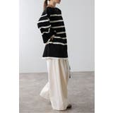 スリットスリーブボートネックボーダーニット | BONJOUR SAGAN | 詳細画像21 