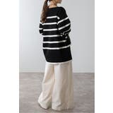 スリットスリーブボートネックボーダーニット | BONJOUR SAGAN | 詳細画像22 