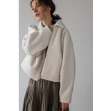 IVORY | ブークレステンカラーWジップブルゾン 88-003964 | BONJOUR SAGAN