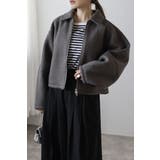 ブークレステンカラーWジップブルゾン 88-003964 | BONJOUR SAGAN | 詳細画像1 