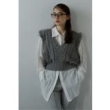 GRAY | fringe bulky knit | BONJOUR SAGAN