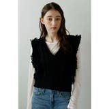 BLACK | fringe bulky knit | BONJOUR SAGAN