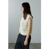 hand knit vest / ハンドニットベスト 88-004012 | BONJOUR SAGAN | 詳細画像6 