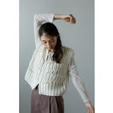 hand knit vest / ハンドニットベスト 88-004012 | BONJOUR SAGAN | 詳細画像24 