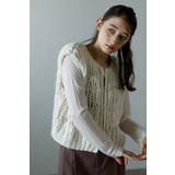 hand knit vest / ハンドニットベスト 88-004012 | BONJOUR SAGAN | 詳細画像27 