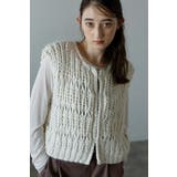 hand knit vest / ハンドニットベスト 88-004012 | BONJOUR SAGAN | 詳細画像29 