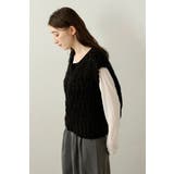 hand knit vest / ハンドニットベスト 88-004012 | BONJOUR SAGAN | 詳細画像41 