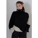 BLACK | cropped half zip | BONJOUR SAGAN