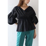 BLACK | 前後2WAYカシュクールブラウス 88-004022 | BONJOUR SAGAN