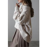 クルーネックミックスケーブルニット 88-004060 | BONJOUR SAGAN | 詳細画像2