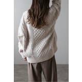 クルーネックミックスケーブルニット 88-004060 | BONJOUR SAGAN | 詳細画像3