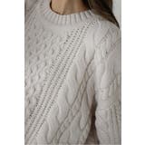 クルーネックミックスケーブルニット 88-004060 | BONJOUR SAGAN | 詳細画像7