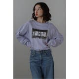 LAVENDER | オーバーサイズフォト箔ロゴロンT 88-004086 | BONJOUR SAGAN