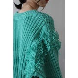 ループフリンジVネックジップカーディガン 88-004087 | BONJOUR SAGAN | 詳細画像12 