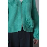 ループフリンジVネックジップカーディガン 88-004087 | BONJOUR SAGAN | 詳細画像13 