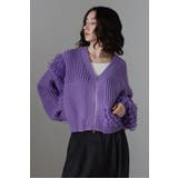 ループフリンジVネックジップカーディガン 88-004087 | BONJOUR SAGAN | 詳細画像23 