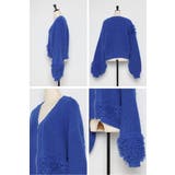 ループフリンジVネックジップカーディガン 88-004087 | BONJOUR SAGAN | 詳細画像30 