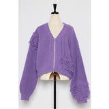 ループフリンジVネックジップカーディガン 88-004087 | BONJOUR SAGAN | 詳細画像34 