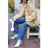 YELLOW-BEIGE | ウールモッサシャツジャケット 88-004111 | BONJOUR SAGAN