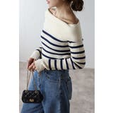 オフショルボーダーニット 88-004117 | BONJOUR SAGAN | 詳細画像2 