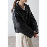 フェイクレザーショート丈ブルゾン 88-004157 | BONJOUR SAGAN | 詳細画像3 