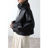 フェイクレザーショート丈ブルゾン 88-004157 | BONJOUR SAGAN | 詳細画像9 