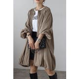 BEIGE | ノーカラードロストロングブルゾン 88-004162 | BONJOUR SAGAN