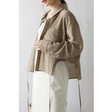 MOCHA | リネン混ホールドロストシャツ 88-004164 | BONJOUR SAGAN