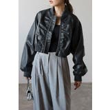 フェイクレザーショート丈MA-1 88-004176 | BONJOUR SAGAN | 詳細画像1 